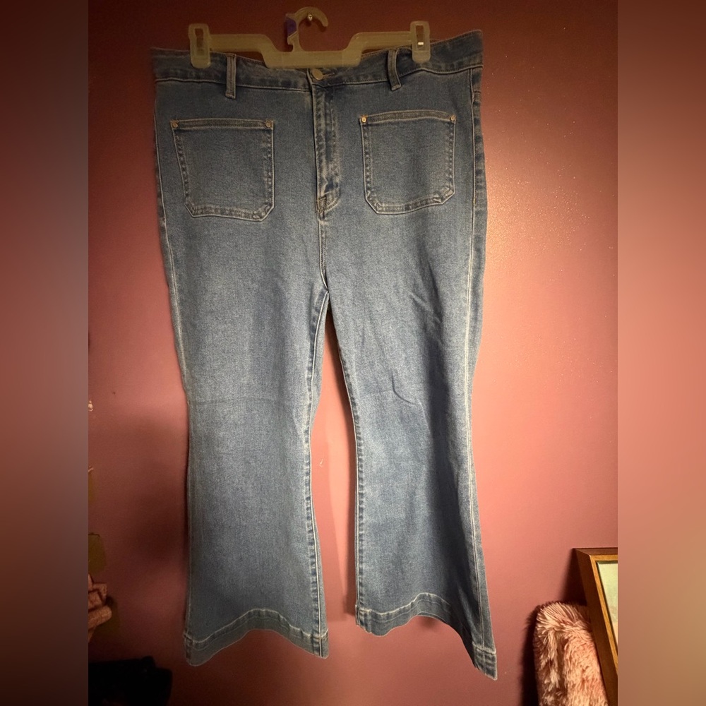 Stylish Blue Flare Women's Jeans